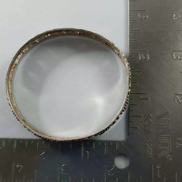 Vintage 925 Sterling Red and Green Enamel Unique 8” Bracelet. See Photos - Picture 5 of 5